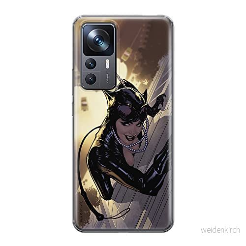 ERT GROUP mobiltelefonfodral för Xiaomi 12T/12T pro/K50 Ultra originalt och officiellt licensierat DC mönster Catwoman 006 anpassad till formen på mobiltelefonen, fodral tillverkad av TPU plast 5905511571269