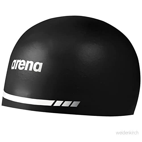 Arena 3D mjuk USA unisex vuxen silikon badmössa för män och kvinnor simbassäng övning racing simkit, svart, extra stor 3468336405307
