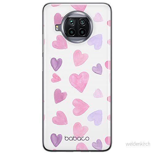 ERT GROUP mobiltelefonfodral för Xiaomi MI 10T LITE/REDMI NOTE 9 PRO 5G originalt och officiellt licensierat Babaco mönster Hearts 005, gedeeltelijk transparant 5904805042836
