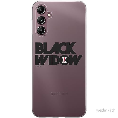 ERT GROUP mobiltelefonfodral för Samsung A14 4G/5G originalt och officiellt licensierat Marvel mönster Black Widow 010 optimalt anpassad till formen på mobiltelefonen, gedeeltelijk transparant 5905511817602