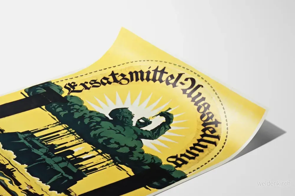Vintageaffisch utställning Ersatzmittel 1918 Wien - Bild 3