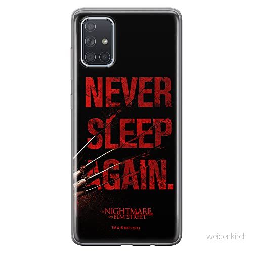 ERT GROUP mobiltelefonfodral för Samsung A71 5G originalt och officiellt licensierat Horror mönster Nightmare of Elm Street 003 anpassad till formen på mobiltelefonen, fodral tillverkad av TPU plast 5905511074753