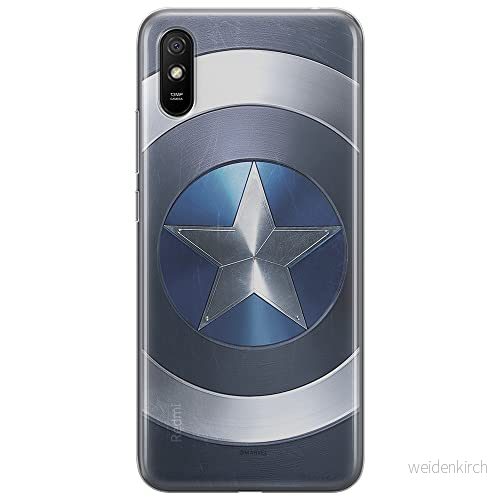 ERT GROUP mobiltelefonfodral för Xiaomi REDMI 9A originalt och officiellt licensierat Marvel mönster Captain America 005 optimalt anpassad till formen på mobiltelefonen, fodral tillverkad av TPU plast 5903932304022
