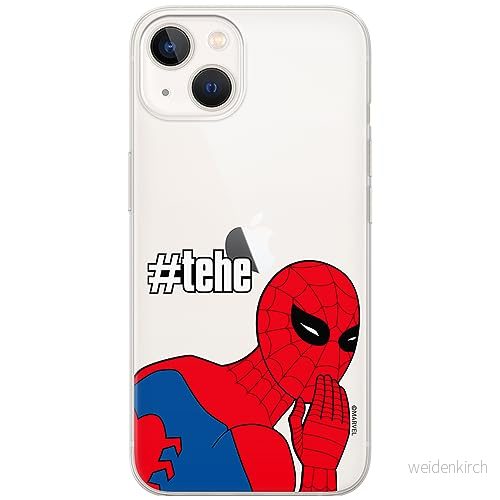 ERT GROUP mobiltelefonfodral för Iphone 13 originalt och officiellt licensierat Marvel mönster Spider Man 028 optimalt anpassad till formen på mobiltelefonen, gedeeltelijk transparant 5905795005061