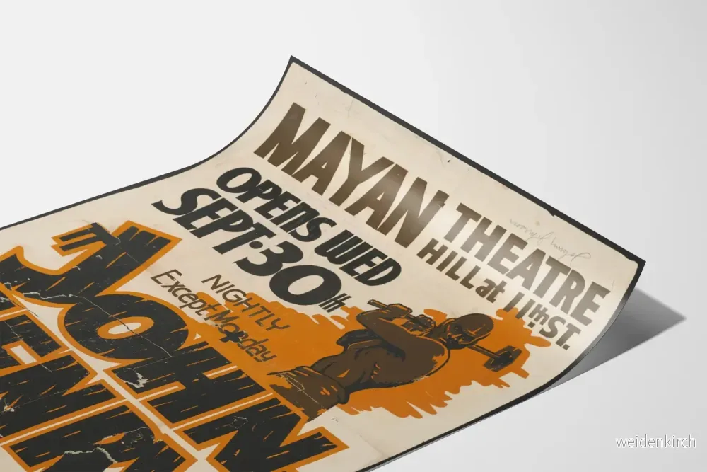 Vintageposter John Henry - Väggdekoration Teater Mayan - Bild 3