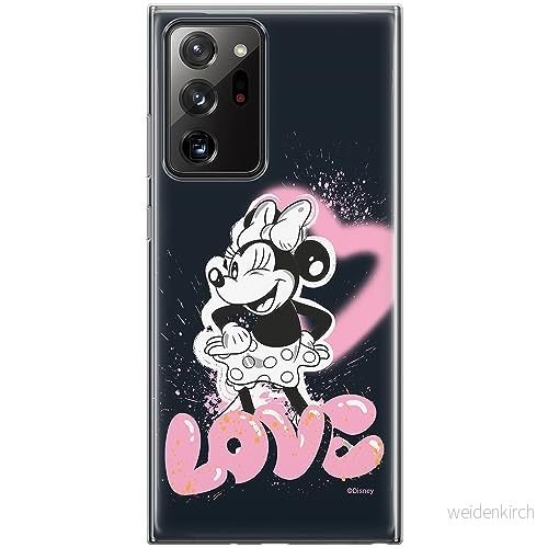 ERT GROUP mobiltelefonfodral för Samsung GALAXY NOTE 20 ULTRA originalt och officiellt licensierat Disney mönster Minnie 079 anpassad till formen på mobiltelefonen, fodral tillverkad av TPU plast 5905795031091