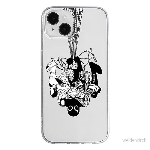 ERT GROUP mobiltelefonfodral för Iphone 14 PLUS originalt och officiellt licensierat Marvel mönster Spider Man 043 optimalt anpassad till formen på mobiltelefonen, gedeeltelijk transparant 5905795019334