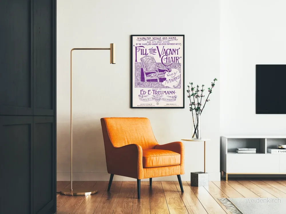 Vintageposter "Fill the Vacant Chair" för väggdekoration - Bild 2
