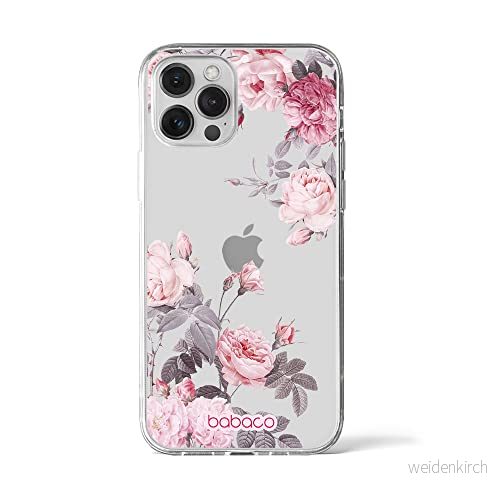 ERT GROUP mobiltelefonfodral för Iphone 12 PRO MAX originalt och officiellt licensierat Babaco mönster Flowers 055 optimalt anpassad till formen på mobiltelefonen, gedeeltelijk transparant 5905131356048