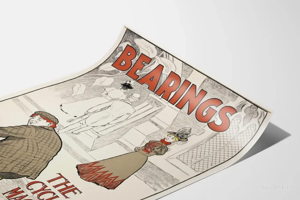 Vintageaffisch Bearings - The Cycling Magazine för väggdekoration - Bild 3
