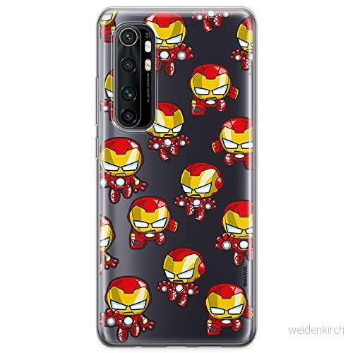 ERT GROUP mobiltelefonfodral för Xiaomi MI NOTE 10 Lite originalt och officiellt licensierat Marvel mönster Iron Man 031 optimalt anpassad till formen på mobiltelefonen, gedeeltelijk transparant 5904805154713