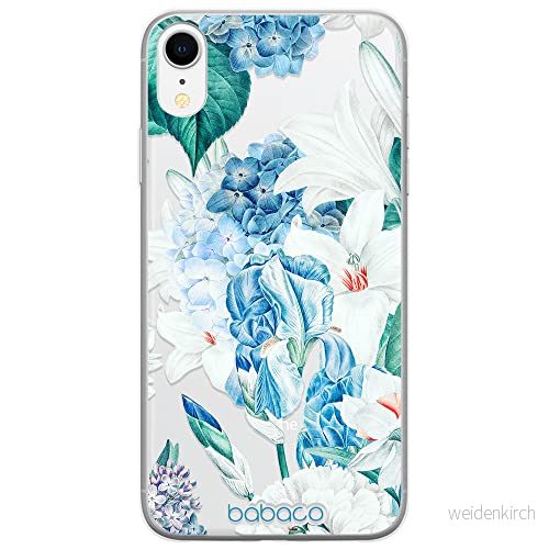 ERT GROUP mobiltelefonfodral för Iphone XR originalt och officiellt licensierat Babaco mönster Flowers 026 optimalt anpassad till formen på mobiltelefonen, gedeeltelijk transparant 5905131261571