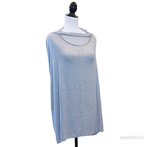 Boppy Infinity Nursing Scarf för baby, 360 skydd amning var som helst, lätt och andningsbart tyg, justerbar rem, nätpanel, grå 8058664124541