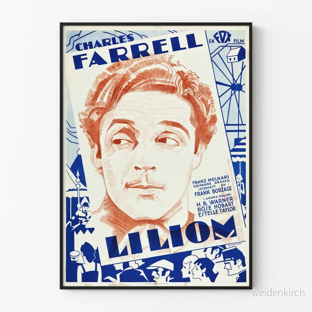 Vintageposter av filmen Liliom med Charles Farrell