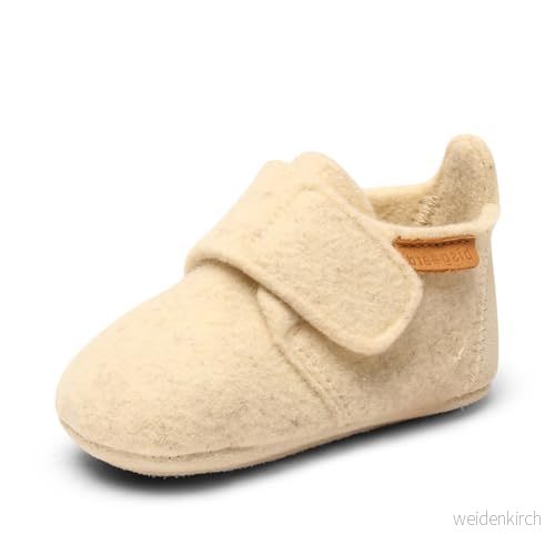 Bisgaard Unisex barn baby ull låga tofflor, kräm, 19 EU 5715243119574