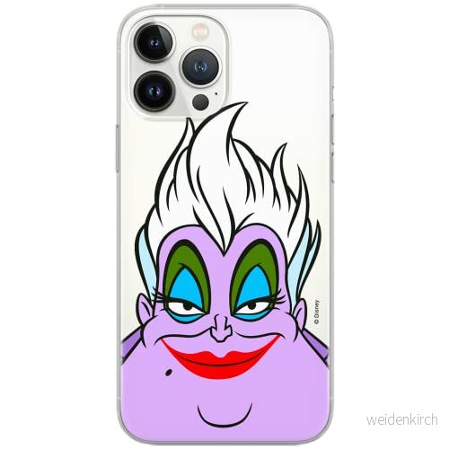 ERT GROUP mobiltelefonfodral för Samsung S10 PLUS originalt och officiellt licensierat Disney mönster Ursula 002 Vit optimalt anpassad till formen på mobiltelefonen, gedeeltelijk transparant 5903537591209