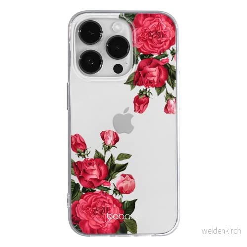 ERT GROUP mobiltelefonfodral för Apple Iphone 14 PRO originalt och officiellt licensierat Babaco mönster Flowers 007 optimalt anpassad till formen på mobiltelefonen, gedeeltelijk transparant 5905131913265