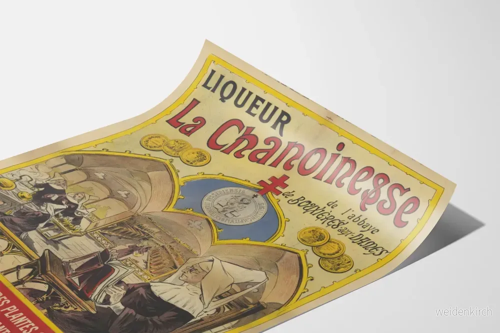 Vintageposter Liqueur La Chanoinesse Abbaye de Bouxières-aux-Dames - Bild 3