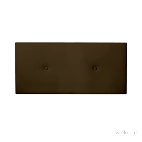 Duérmete Online Premium Vadderad sänggavel Milan Model High End Konstläder Inkluderar hårdvara och hårdvara, trä, choklad, 130 x 60 cm (säng 120) 8445355062587
