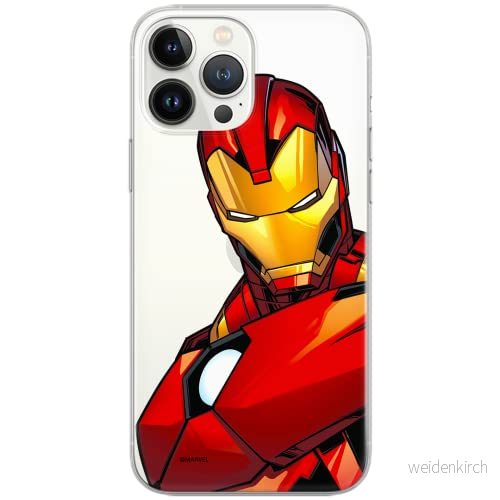ERT GROUP mobiltelefonfodral för Samsung S21 PLUS originalt och officiellt licensierat Marvel mönster Iron Man 005 optimalt anpassad till formen på mobiltelefonen, gedeeltelijk transparant 5903932398557