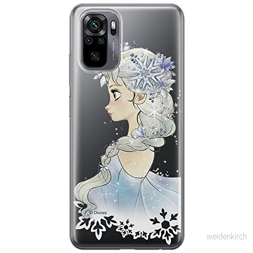 ERT GROUP mobiltelefonfodral för Xiaomi REDMI NOTE 10/ 10S originalt och officiellt licensierat Disney mönster Elsa 010 optimalt anpassad till formen på mobiltelefonen, gedeeltelijk transparant 5903537180953