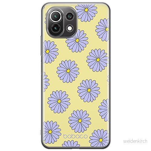 ERT GROUP mobiltelefonfodral för Xiaomi 11 LITE 4G/5G originalt och officiellt licensierat Babaco mönster Flowers 021, fodral tillverkad av TPU plast 5903932706628