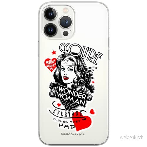 ERT GROUP mobiltelefonfodral för Huawei P30 Lite originalt och officiellt licensierat DC mönster Wonder Woman 014 Vit optimalt anpassad till formen på mobiltelefonen, gedeeltelijk transparant 5902980456721