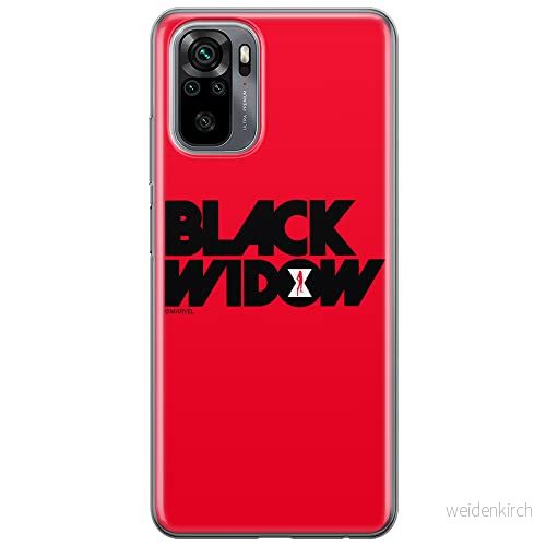 ERT GROUP mobiltelefonfodral för Xiaomi REDMI NOTE 10/ 10S originalt och officiellt licensierat Marvel mönster Black Widow 010 anpassad till formen på mobiltelefonen, fodral tillverkad av TPU plast 5903537183602