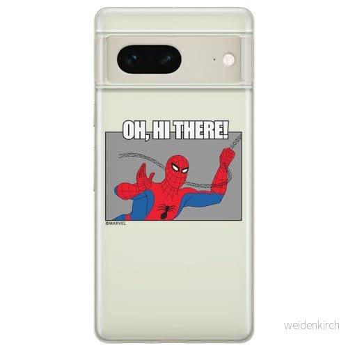ERT GROUP mobiltelefonfodral för Google PIXEL 7 originalt och officiellt licensierat Marvel mönster Spider Man 032 optimalt anpassad till formen på mobiltelefonen, gedeeltelijk transparant 5905795154714