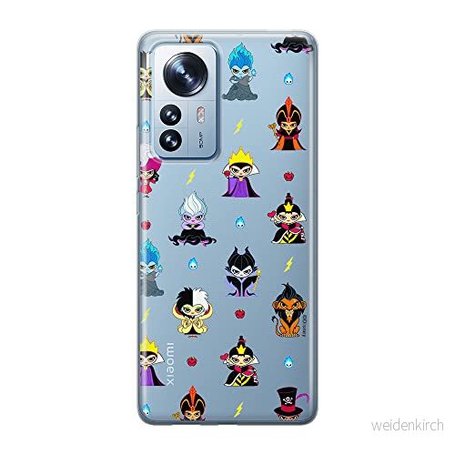 ERT GROUP mobiltelefonfodral för Xiaomi 12 / 12X originalt och officiellt licensierat Disney mönster Villains 007 optimalt anpassad till formen på mobiltelefonen, gedeeltelijk transparant 5905511476656