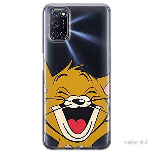 ERT GROUP mobiltelefonfodral för Oppo A92/ A72/ A52 originalt och officiellt licensierat Tom and Jerry mönster 003 optimalt anpassad till formen på mobiltelefonen, gedeeltelijk transparant 5903040205471