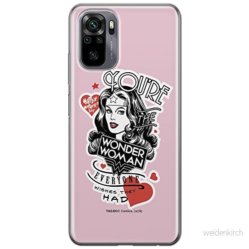 ERT GROUP mobiltelefonfodral för Xiaomi REDMI NOTE 10/ 10S originalt och officiellt licensierat DC mönster Wonder Woman 014 anpassad till formen på mobiltelefonen, fodral tillverkad av TPU plast 5903537193465