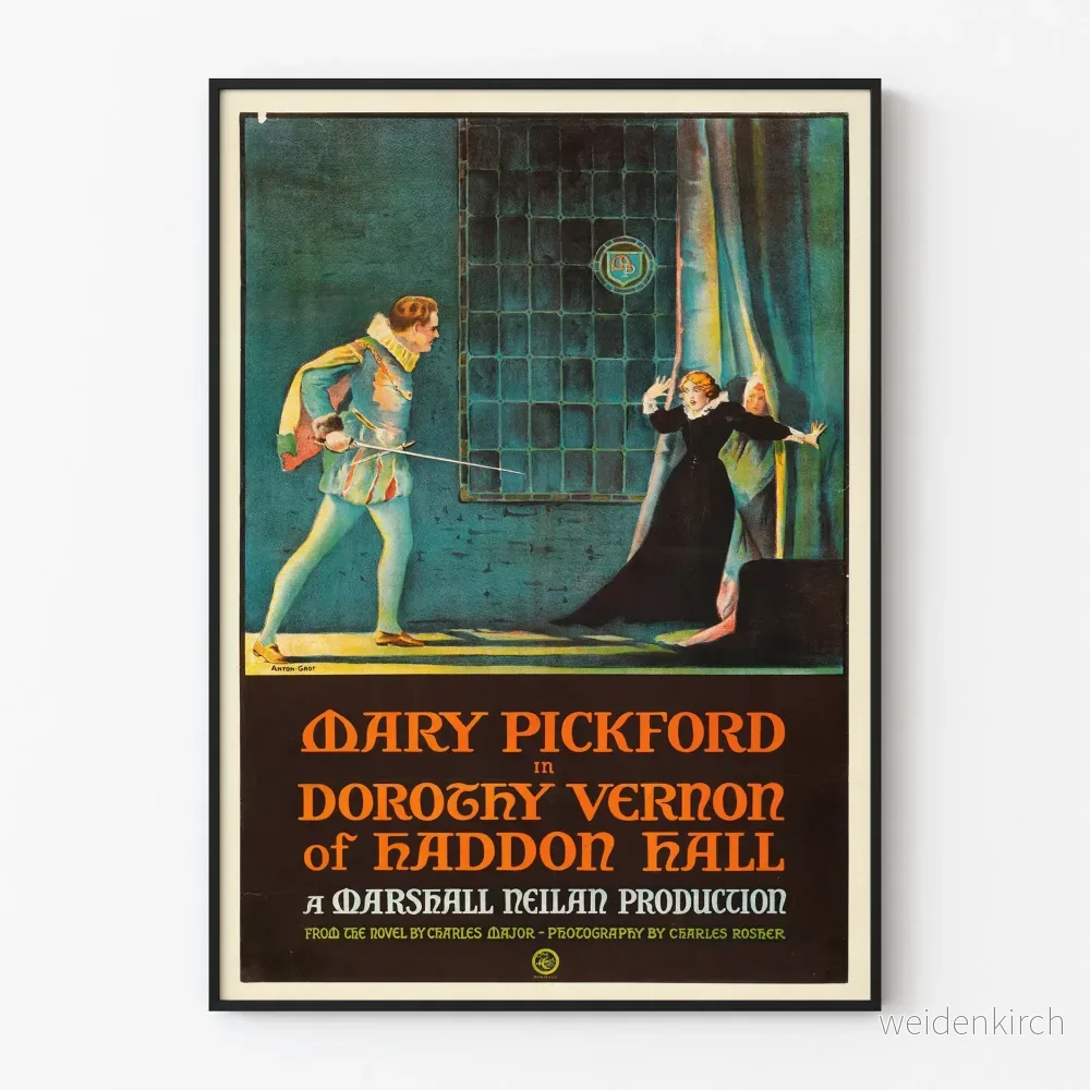 Vintageposter av Dorothy Vernon från Haddon Hall