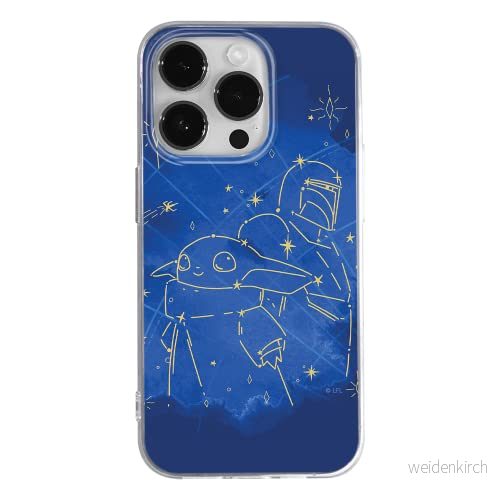 ERT GROUP mobiltelefonfodral för Apple Iphone 14 PRO MAX originalt och officiellt licensierat Star Wars mönster Baby Yoda 023 anpassad till formen på mobiltelefonen, fodral tillverkad av TPU plast 5905131933980