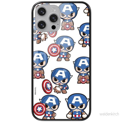 ERT GROUP mobiltelefonfodral för Apple Iphone 13 PRO originalt och officiellt licensierat Marvel mönster Captain America 029 tillverkad av härdat glas, skyddsfodral 5904805879869