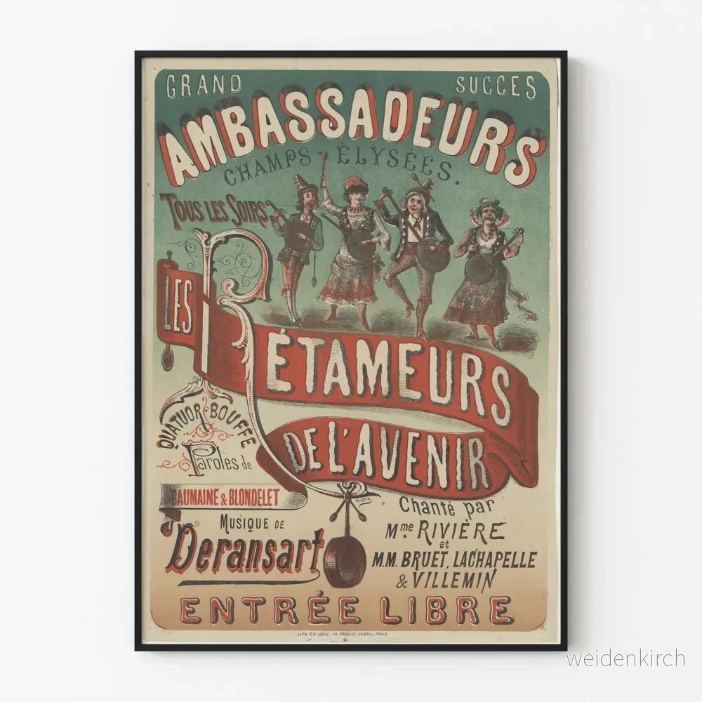 Gammal poster av framtidens återvinnare - Vintage väggdekoration