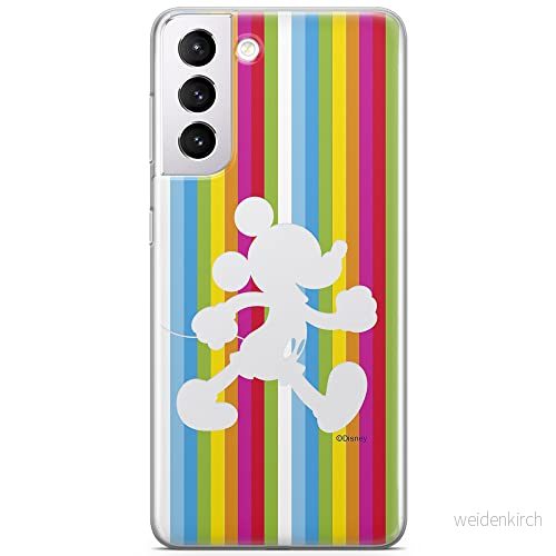ERT GROUP mobiltelefonfodral för Samsung S21 originalt och officiellt licensierat Disney mönster Mickey 028 optimalt anpassad till formen på mobiltelefonen, gedeeltelijk transparant 5903932293289