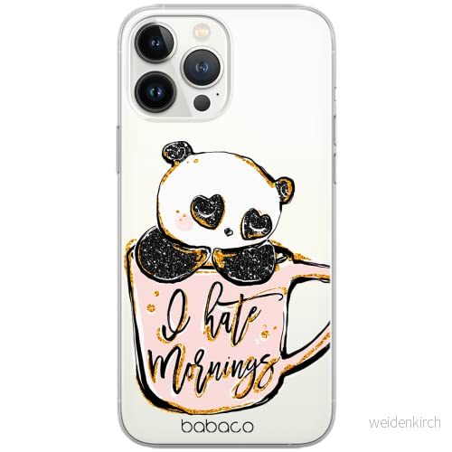 ERT GROUP mobiltelefonfodral för Apple Iphone 11 PRO originalt och officiellt licensierat Babaco mönster Panda 005 Vit optimalt anpassad till formen på mobiltelefonen, gedeeltelijk transparant 5904805415876