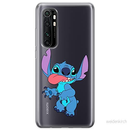ERT GROUP mobiltelefonfodral för Xiaomi MI NOTE 10 Lite originalt och officiellt licensierat Disney mönster Stitch 012 optimalt anpassad till formen på mobiltelefonen, gedeeltelijk transparant 5905131186553