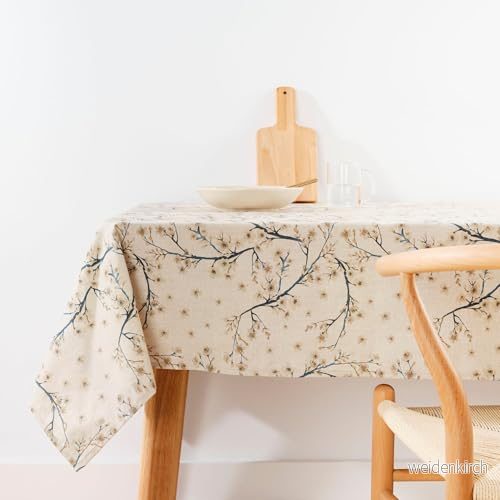 BELUM Fläckbeständig bordsduk storlek 155 x cm extra mjuk känsla färg flerfärgad 100% organisk bomull vävd modell 0120 328 8434563246414