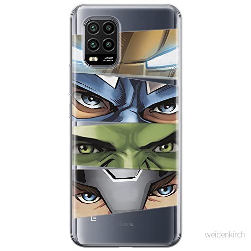 ERT GROUP mobiltelefonfodral för Xiaomi MI 10 LITE originalt och officiellt licensierat Marvel mönster Avengers 006 optimalt anpassad till formen på mobiltelefonen, gedeeltelijk transparant 5903537163802