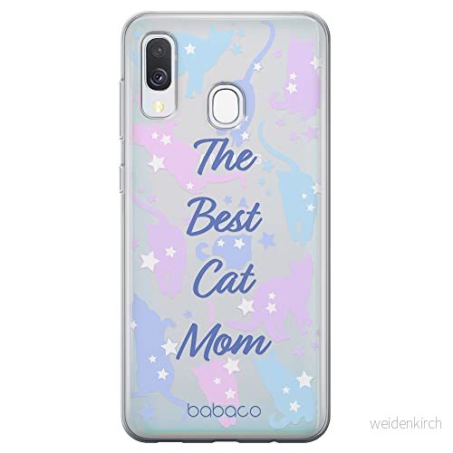 ERT GROUP mobiltelefonfodral för Samsung A40 originalt och officiellt licensierat Babaco mönster Cats 017 optimalt anpassad till formen på mobiltelefonen, gedeeltelijk transparant 5905131075659