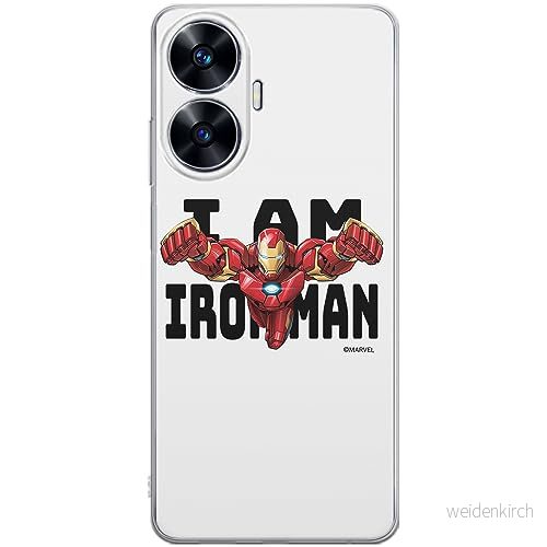 ERT GROUP mobiltelefonfodral för Realme C55 originalt och officiellt licensierat Marvel mönster Iron Man 028 optimalt anpassad till formen på mobiltelefonen, fodral tillverkad av TPU plast 5905511865634