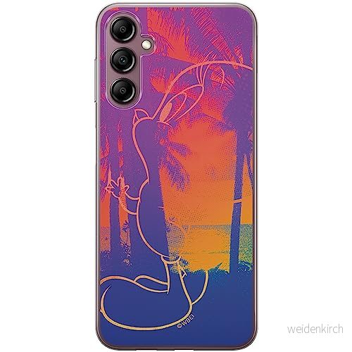 ERT GROUP mobiltelefonfodral för Samsung A14 4G/5G originalt och officiellt licensierat Looney Tunes mönster Tweety 007 optimalt anpassad till formen på mobiltelefonen, fodral tillverkad av TPU plast 5905511836719