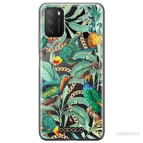 ERT GROUP mobiltelefonfodral för Xiaomi REDMI 9T/ POCO M3 originalt och officiellt licensierat Babaco mönster Flowers 058 optimalt anpassad till formen på mobiltelefonen, gedeeltelijk transparant 5905131371232