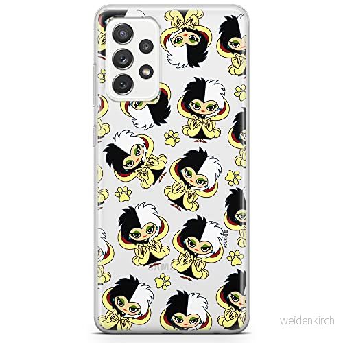 ERT GROUP mobiltelefonfodral för Samsung A52 5G / LTE 4G A52S originalt och officiellt licensierat Disney mönster Cruella 007 anpassad till formen på mobiltelefonen, gedeeltelijk transparant 5905131492647