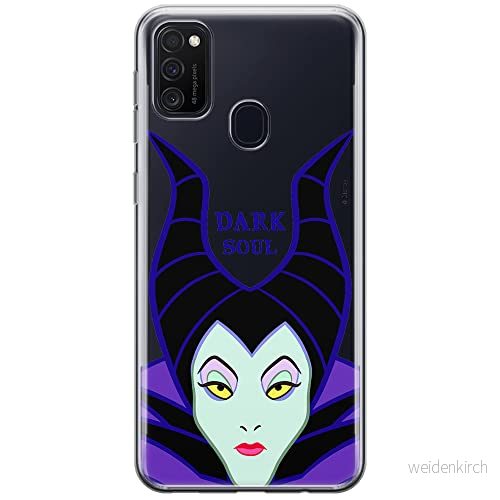 ERT GROUP mobiltelefonfodral för Samsung M21 originalt och officiellt licensierat Disney mönster Maleficent 001 optimalt anpassad till formen på mobiltelefonen, gedeeltelijk transparant 5903537832784