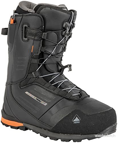 Nitro Heren Incline Tls '23 Splitboardboot All Mountain Freeride Premium Neeuwvetersyste snowboardbåt, svart, MP 28,0 // EU 42 2/3 US 10 7630221823114