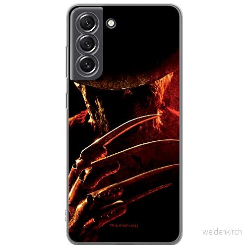 ERT GROUP mobiltelefonfodral för Samsung S21 FE originalt och officiellt licensierat Horror mönster Nightmare of Elm Street 005 anpassad till formen på mobiltelefonen, fodral tillverkad av TPU plast 5905511081393
