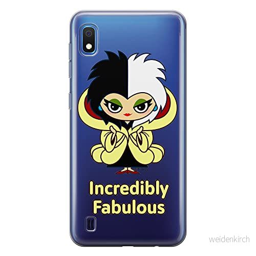 ERT GROUP mobiltelefonfodral för Samsung A10 originalt och officiellt licensierat Disney mönster Cruella 006 optimalt anpassad till formen på mobiltelefonen, gedeeltelijk transparant 5905131489975